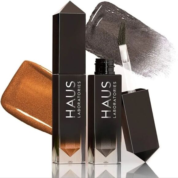HAUS LABORATORIES  Lady Gaga GLAM ATTACK LIQUID EYESHADOW CHAINS/BIKER SET OF 2 - Picture 1 of 3